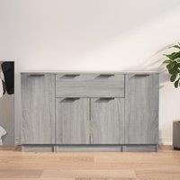 Berkfield Home Sideboards 3 pcs Grey Sonoma Engineered Wood