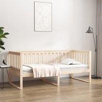 Berkfield Home Day Bed 90x190 cm Solid Wood Pine in Brown