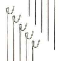 Pegdev 70 x Premium Steel Fencing Pins 1250mm x 10mm for Barrier Mesh, Road, Event Stakes in Metallics