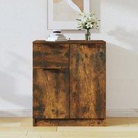 Berkfield Home Sideboard Smoked Oak 60x30x70 cm Engineered Wood in Brown | Size: 60 x 30 x 70 cm