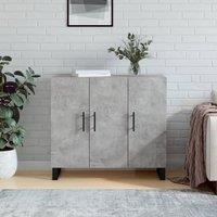 Berkfield Home Sideboard Concrete Grey 90x34x80 cm Engineered Wood | Size: 90 x 34 x 80 cm