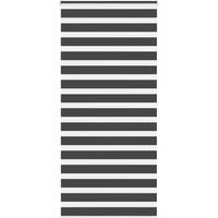 Berkfield Home Zebra Blind Black 95x200 cm Fabric Width 90.9 cm Polyester