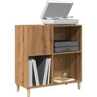 Berkfield Home Record Cabinet Artisan Oak 84.5x38x89 cm Engineered Wood in Brown