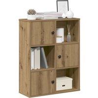 Berkfield Home Bookcase Artisan Oak 60x24x76.5 cm Engineered Wood in Brown
