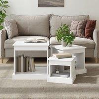 Berkfield Home Nesting Tables 3 pcs White Engineered Wood