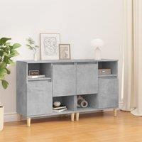 Berkfield Home Sideboards 2 pcs Concrete Grey 60x35x70 cm Engineered Wood | Size: 60 x 35 x 70 cm