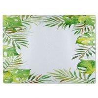Benjamin Tate Design Botanical Glass Chopping Board in Natural