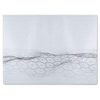 Benjamin Tate Design Futuristic Digital Landscape Glass Chopping Board in Natural