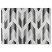 Benjamin Tate Design Geometric Zig Zag Glass Chopping Board in Natural