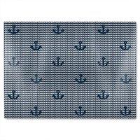 Benjamin Tate Design Anchors On Rope Pattern Glass Chopping Board in Natural