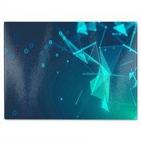 Benjamin Tate Design Polygonal Space Glass Chopping Board in Natural
