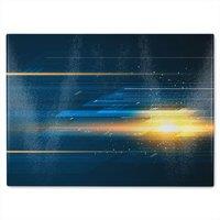 Benjamin Tate Design Speed Movement Glass Chopping Board in Natural