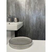 Showerdrape Pzazz Silver Diamante Bathroom Sink Soap Dish