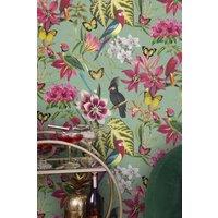 Envy Paradiso Wallpaper | Multicolour in Green | Size: 10000mm x 520mm