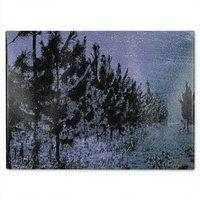 Benjamin Tate Design Star Tree Line Glass Chopping Board in Natural