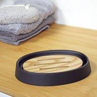 Showerdrape Sonata Black & Bamboo Soap Dish
