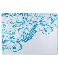 Benjamin Tate Design Swirls Glass Chopping Board in Natural