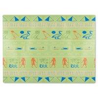 Benjamin Tate Design Hieroglyphic Egyptian Language Symbols Glass Chopping Board in Natural