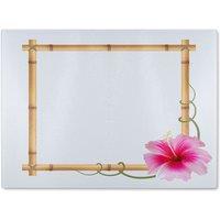 Benjamin Tate Design Bamboo Border Glass Chopping Board in Natural