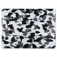 Benjamin Tate Design Animal Print Glass Chopping Board in Natural