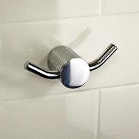 Showerdrape Vitality Chrome Stainless Steel Wall Mounted Robe Hook in Silver