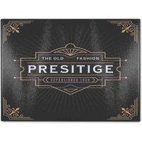 Benjamin Tate Design Art Deco Old Fashioned Prestige Glass Chopping Board in Natural