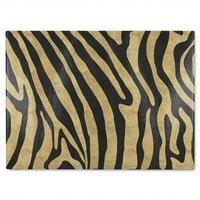 Benjamin Tate Design Golden Zebra Glass Chopping Board in Natural