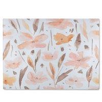 Benjamin Tate Design Pink Watercolour Glass Chopping Board in Natural