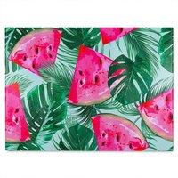 Benjamin Tate Design Watermelon Glass Chopping Board in Natural