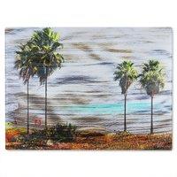 Benjamin Tate Design S&B Palm Glass Chopping Board in Natural