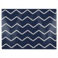 Benjamin Tate Design Zig Zagged Rope Glass Chopping Board in Natural