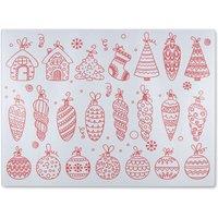 Benjamin Tate Design Winter Toys Dining Glass Chopping Board in Natural