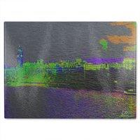 Benjamin Tate Design Landscape London With A Difference Glass Chopping Board in Natural