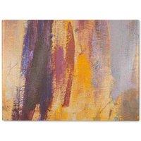 Benjamin Tate Design Abstract Grunged Paint Glass Chopping Board in Natural
