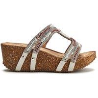 b.soleful Women's 'Sorrel' Alcantara Sandals in Grey | Size: 8