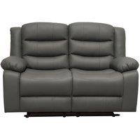 Snugg Furniture UK Limited Roman Leather Recliner 2 Seater sofa in Grey