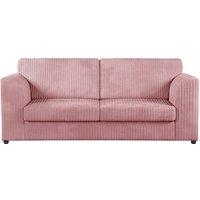 Luxor Jumbo Cord Orange Fabric 3 Seater Sofa - Fullback