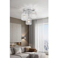 3-Light Crystal Ceiling Light