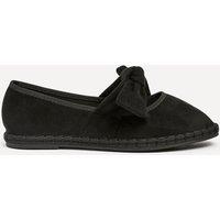 Linzi Women's Pout Black Faux Suede Pumps | Size: 7-Standard Fit