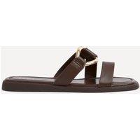 Linzi Women's Cassandra Brown Double Strap Sandals | Size: 7-Standard Fit