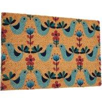 Orsina Sparrows Coir Doormat | Size: 100 cm diameter