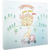 Happy Homewares Modern Fairy Princess Themed Aqua Green Photo Album for Wedding or Child