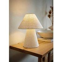 ValueLights Gigi Natural Linen Full Fabric Tapered Lamp Shade Table Lamp