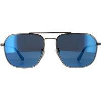 Police Men's Aviator Shiny Pink Gold Smoke Mirror Blue SPLF64 Octane 1