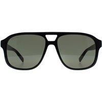 Gucci Men's Aviator Shiny Black Grey GG1856S