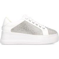 Carvela Women's 'Jive Lace Up' Trainers in Silver | Size: 6