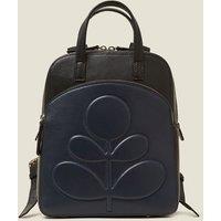Orla Kiely Women's Emilia Petite Backpack - Embossed Stem Black