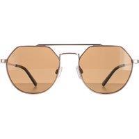 Serengeti Aviator Light Rose Gold Saturn Polarized Drivers Shelby