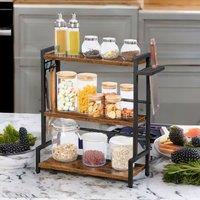 Rafaelo Mobilia Countertop Spice Rack in Brown
