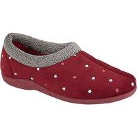 Sleepers Women's Sophie Velour Slippers in Burgundy | Size: 5